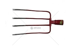 Vidle, 4 hroté, bez násady, červené MAR-POL