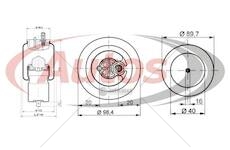 Vlnovec pérování  kabiny přední/zadní 21009c rvi magnum, premium 0034932_A