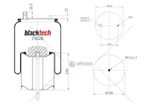 Vlnovec pérování kompletní - plastový zvon zn l/p rvi premium,magnum e.tech,premium route 0211295_A