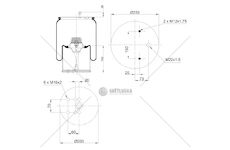 Vlnovec pérování kompletní - železný zvon, bpw typ 30, schmitz cargobull 0240154_A