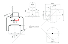 Vlnovec pérování kompletní - železný zvon iveco e.cargo 0207784_A