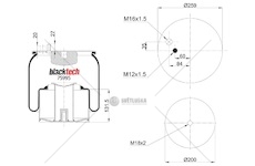Vlnovec pérování kompletní - železný zvon man tga, tgm, tgs, tgx 0082763_A