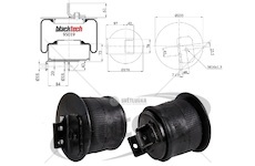 Vlnovec pérování rml 95019c železný zvon pn iveco stralis 0207787_A