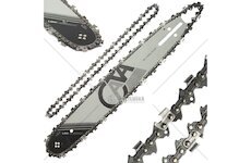 Vodící lišta na řetězové pily 38 cm a 2 řetězy 15