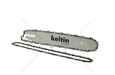 Vodící lišta pro řetězové pily a 2 řetězy 14