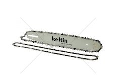 Vodící lišta pro řetězové pily a 2 řetězy 15