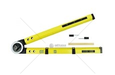 Vodováha s úhloměrem 50cm, 3v1 GEKO