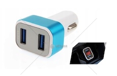 Voltmetr digitální do zásuvky zapalovače 12/24V Testr napětí autobaterie s nabíječkou