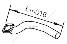 Výfuková trubka DINEX DIN21224