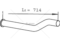 Výfuková trubka DINEX DIN21254