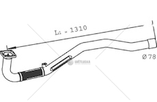 Výfuková trubka DINEX DIN29174