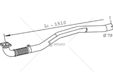 Výfuková trubka DINEX DIN29240