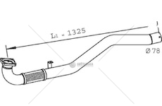 Výfuková trubka DINEX DIN29241