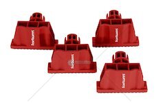 Vymezovací zarážky pro pracovní stoly s otvory Ø20 mm sada 4 ks - FORTUM