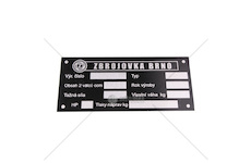 Výrobní štítek ZETOR 25 Z25STITEK