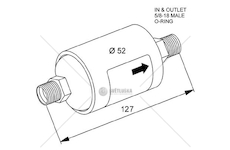 Vysoušeč vzduchu klimatizace DAF 95 NRF NRF33115