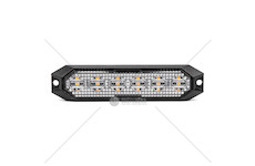 Výstražné osvětlení oranžové 6x3W LED R65 R10 12/24V IP6K9K AMIO-03930