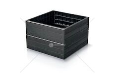 Vyvýšený záhon 756x250 mm antracit BASE WOODY
