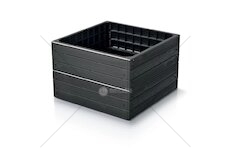 Vyvýšený záhon 756x250mm, antracit BASE WOODY