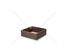 Vyvýšený záhon 756x250mm, hnědý BASE WOODY
