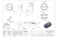 Vzduchojem MB 20L 246X496,5MM HOBI 1S2460201