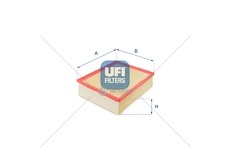 Vzduchový filtr audi a4 b5 94> 1.9tdi 06> WUFI 30.162.00