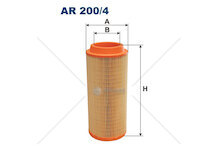 Vzduchový filtr - ciągniki massey ferguson WFIL AR 200/4