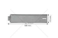 Warning Marking PORTATARGA C/CERNIERA 500X115MM INOX BICMA