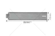 Warning Marking PORTATARGA C/CERNIERA 530X115 OX BICMA