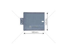 Warning Marking PORTATARGA CON CERNIERA 165X165 INOX BICMA