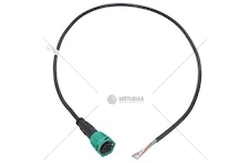 WTYCZKA BAJONET 6PIN PRAWA ZIELONA Z PRZEWODEM  WTYBAJONETP6PINM10