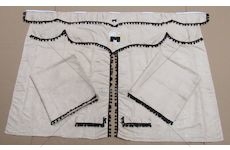 Záclonky kabiny MAN XXL/XL černé-koule  2007002750009