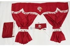 Záclonky kabiny MB ACTROS červené-zvonky 2007004920004