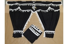 Záclonky kabiny RVI PREMIUM černé G85PR/CZ