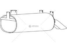 Zadní tlumič výfuku DINEX DIN69330