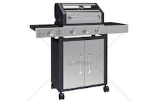 Zahradní gril plynový WINDOW 3+1 pojízdný CATTARA
