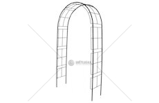 Zahradní oblouk na popínavé rostliny, 113×38×229 cm