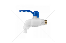 Zahradní plastový ventil, ocelový vstup 1/2