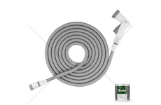 Zahradní smršťovací hadice 15–45 m, s postřikovačem, šedá - SECRET HOSE