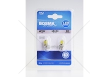 Žárovka 12/24V LED T10 2 kusy v balení 6000K bílé BOSMA 7503
