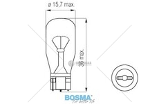 Žárovka 24V 10W T15 BOSMA 5312
