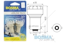 Žárovka 24v 21w led ba15s sada 2ks bosma 0100453_A