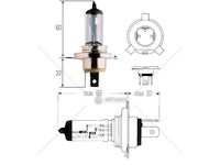 Žárovka h4 12v 60/55w p43t+60% hella 380801_A
