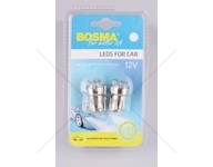 Žárovka LED 12V BA15S 8XLED bílá sada 2 kusů BOSMA 2120/Z