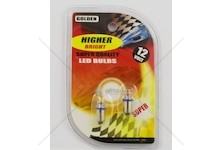 Žárovka LED 12V BA9S 1XLED modrá sada 2 kusů  LBA9S-1-12BL