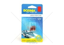 Žárovka LED 12V T05 1XLED červená sada 4 kusů BOSMA 3943