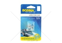 Žárovka LED 12V T10 1XLED bílá sada 2 kusů BOSMA 2441
