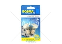Žárovka LED 24V BA15S 24XLED modrá sada 2 kusů BOSMA 7088