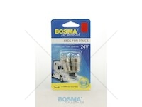 Žárovka LED 24V BA15S 5XLED červené kompletní 2ks v balení BOSMA 7217