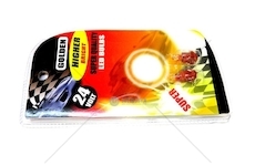 Žárovka LED 24V BAX 1XLED červená sada 2.kusů GLODEN LT05-3-24R